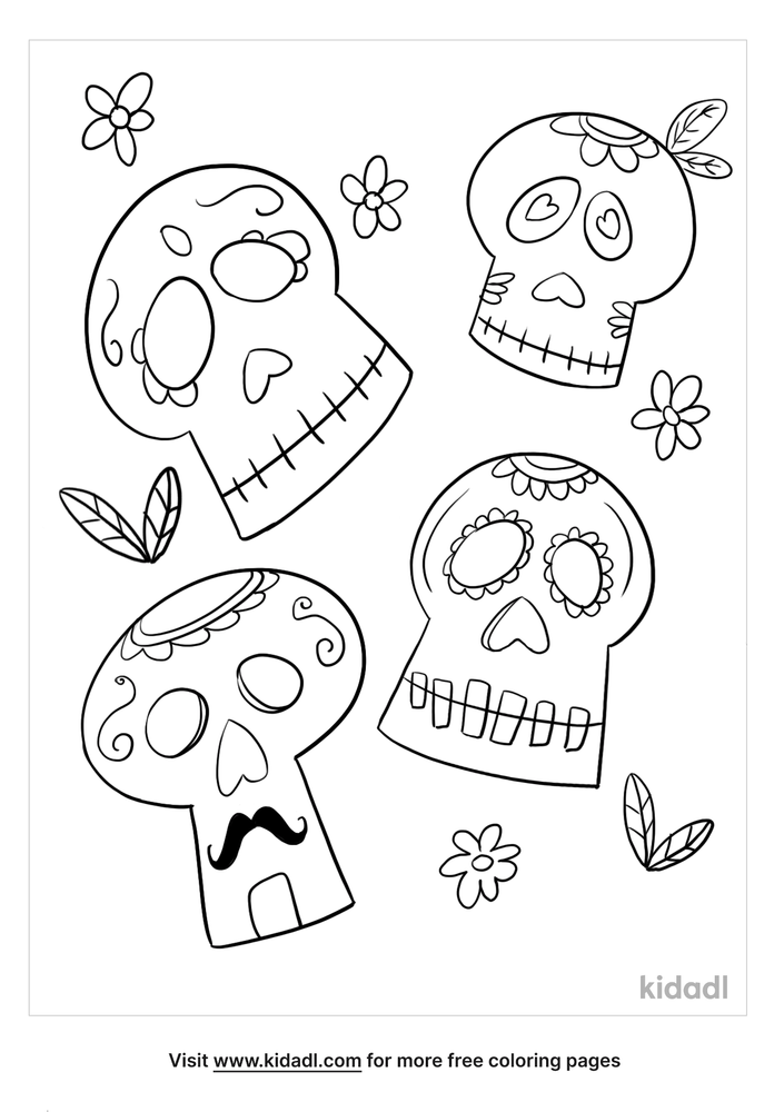 Day Of The Dead Coloring Pages Free World Geography Flags Coloring Pages Kidadl