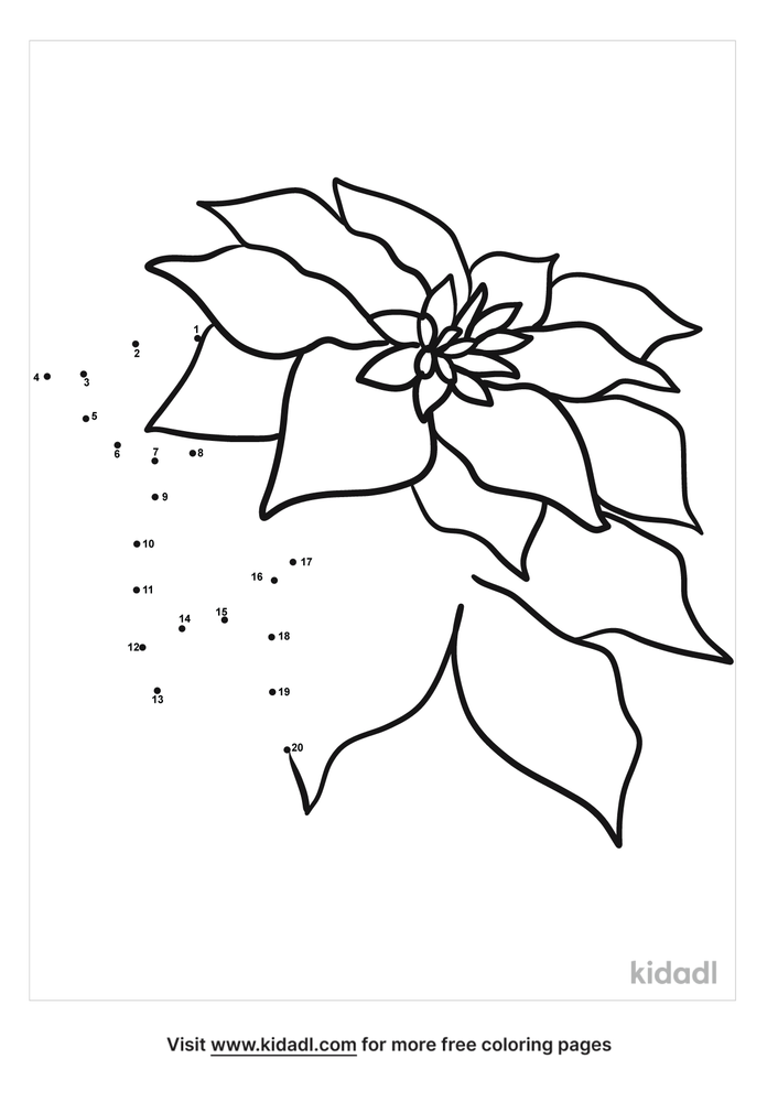 free flowers dot to dot printables letters numbers kidadl