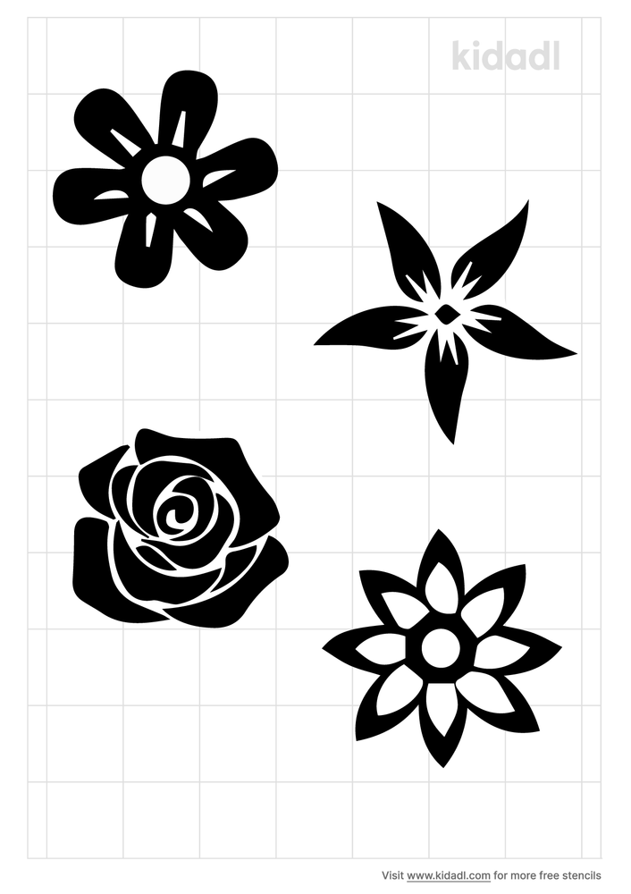 flowers stencils free printable flowers stencils kidadl and flowers stencils free printable stencils kidadl