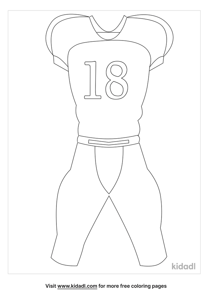 Football Jersey Coloring Pages Free Sports Coloring Pages Kidadl