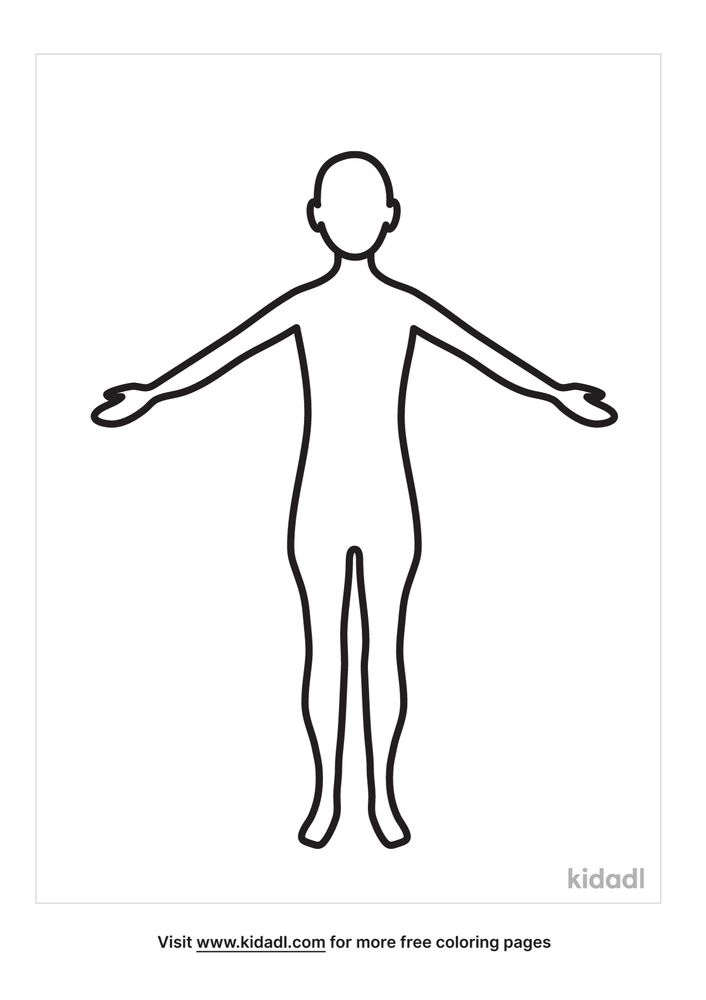 Human Body Coloring Pages | Free Face-body Coloring Pages | Kidadl