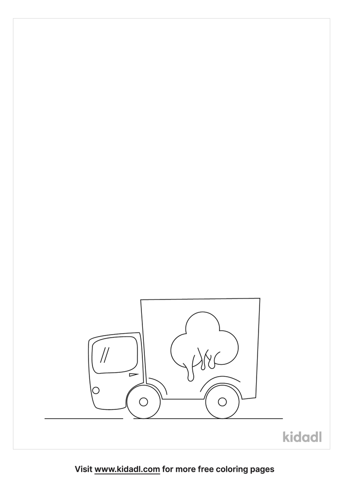 Ice Cream Truck Coloring Pages Free Vehicles Coloring Pages Kidadl