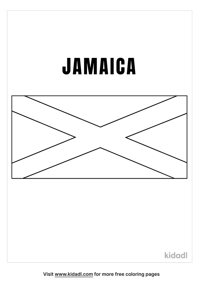 Jamaican Flag Coloring Pages Free World Geography And Flags Coloring Pages Kidadl