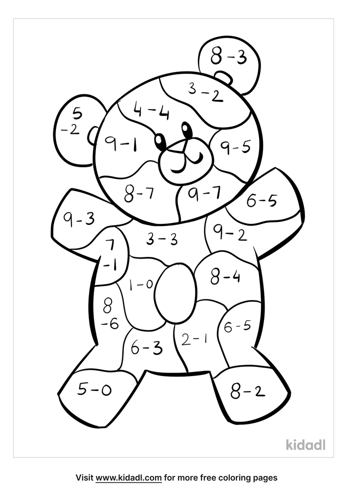 math worksheet coloring pages free numbers coloring pages kidadl