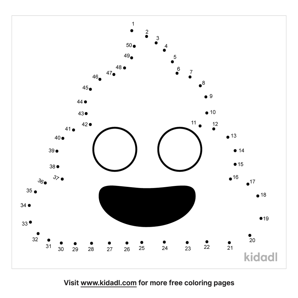 Free Sad Face Easy 1 Dot To Dot Printables For Kids Kidadl