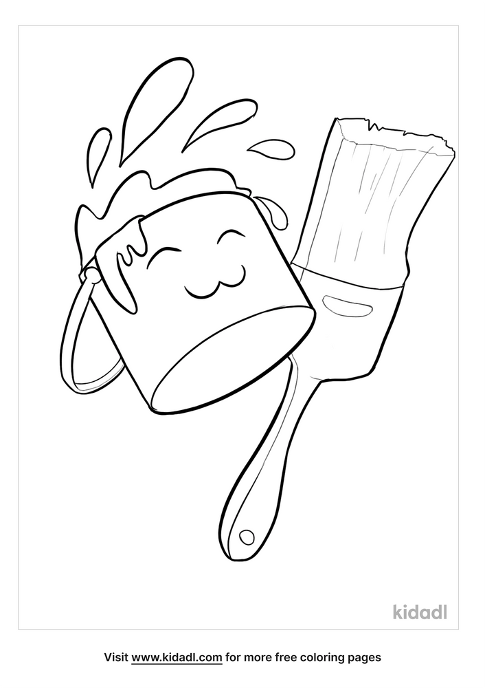 Paint Can Coloring Pages Free At Home Kidadl - Paint Can Coloring Pages