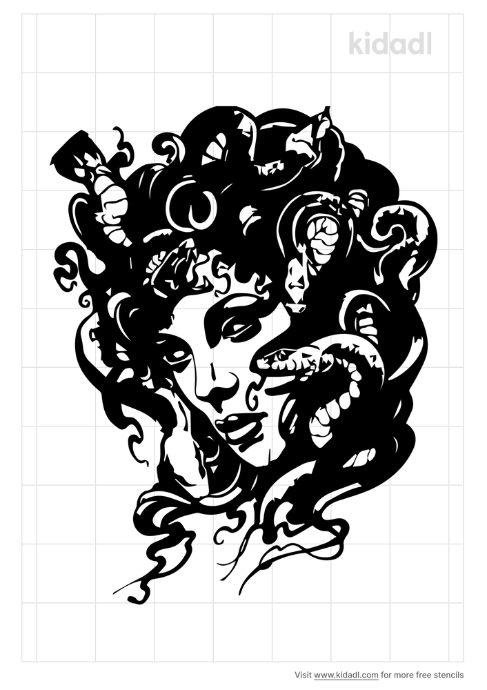 realistic medusa tattoo stencils free printable fairytales stories stencils kidadl and fairytales stories stencils free printable stencils kidadl