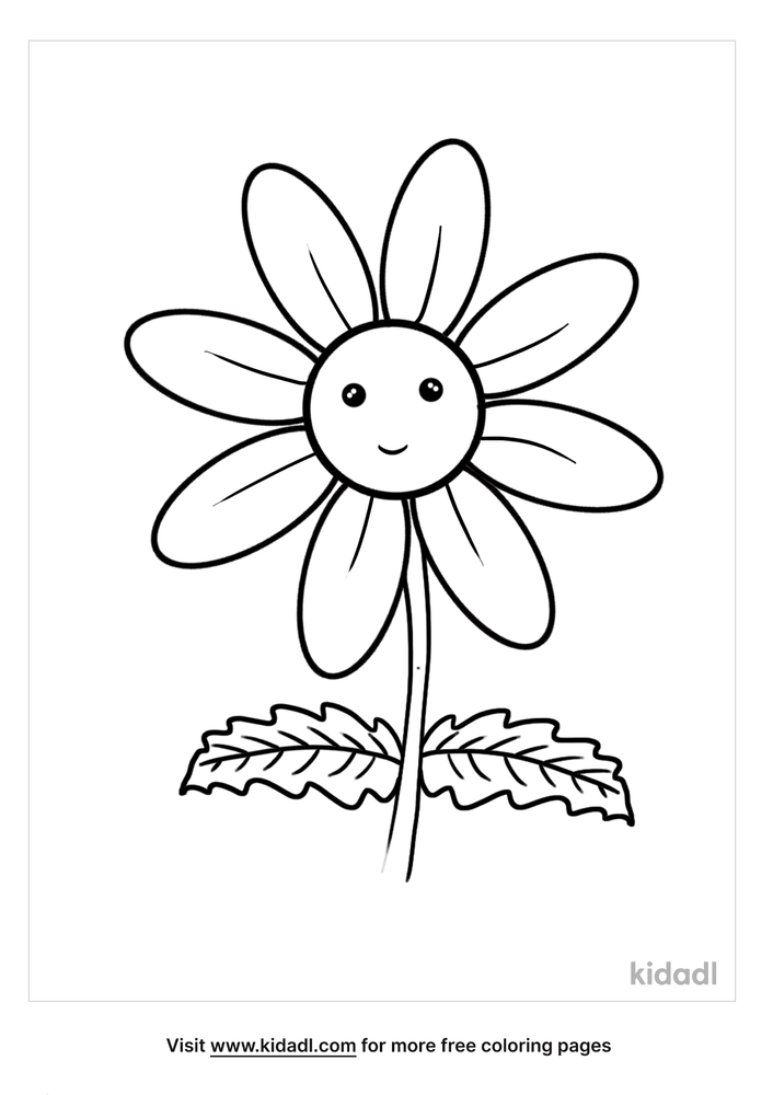 simple flower coloring pages free flowers coloring pages kidadl