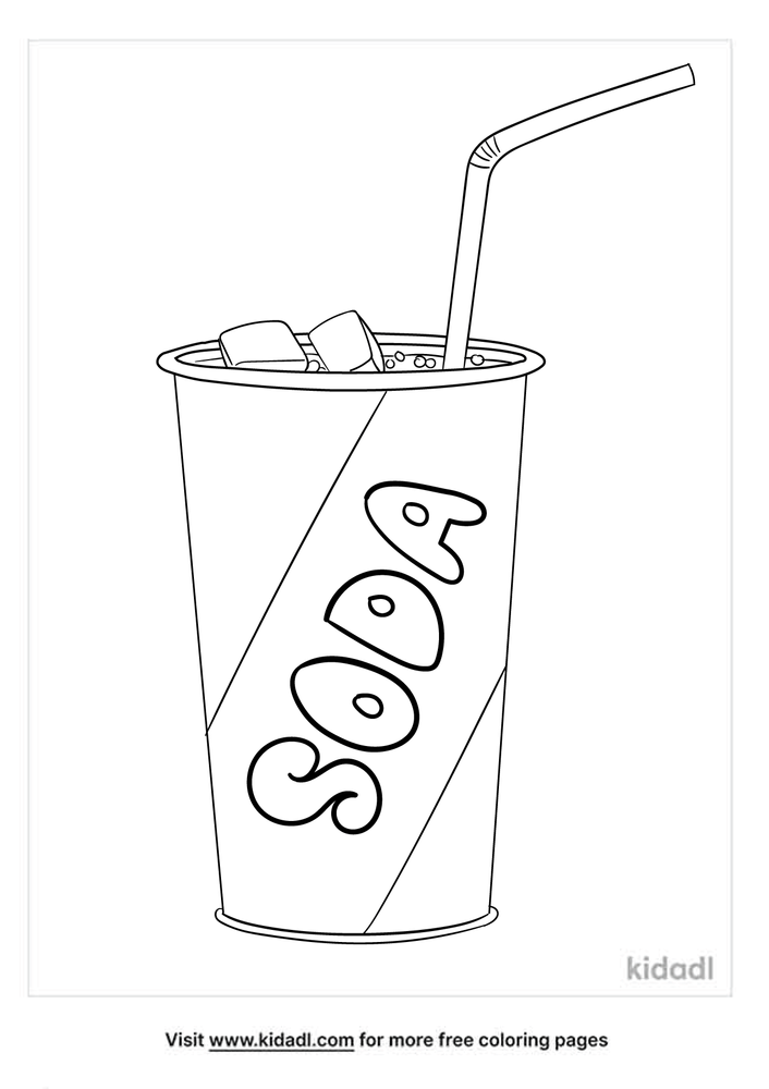 Soda Coloring Pages Free Food Coloring Pages Kidadl