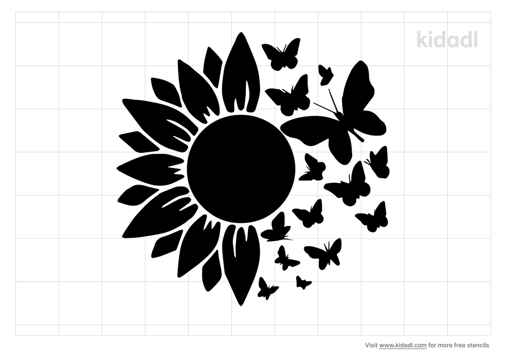 sunflower daisy and butterfly stencils free printable flowers stencils kidadl and flowers stencils free printable stencils kidadl