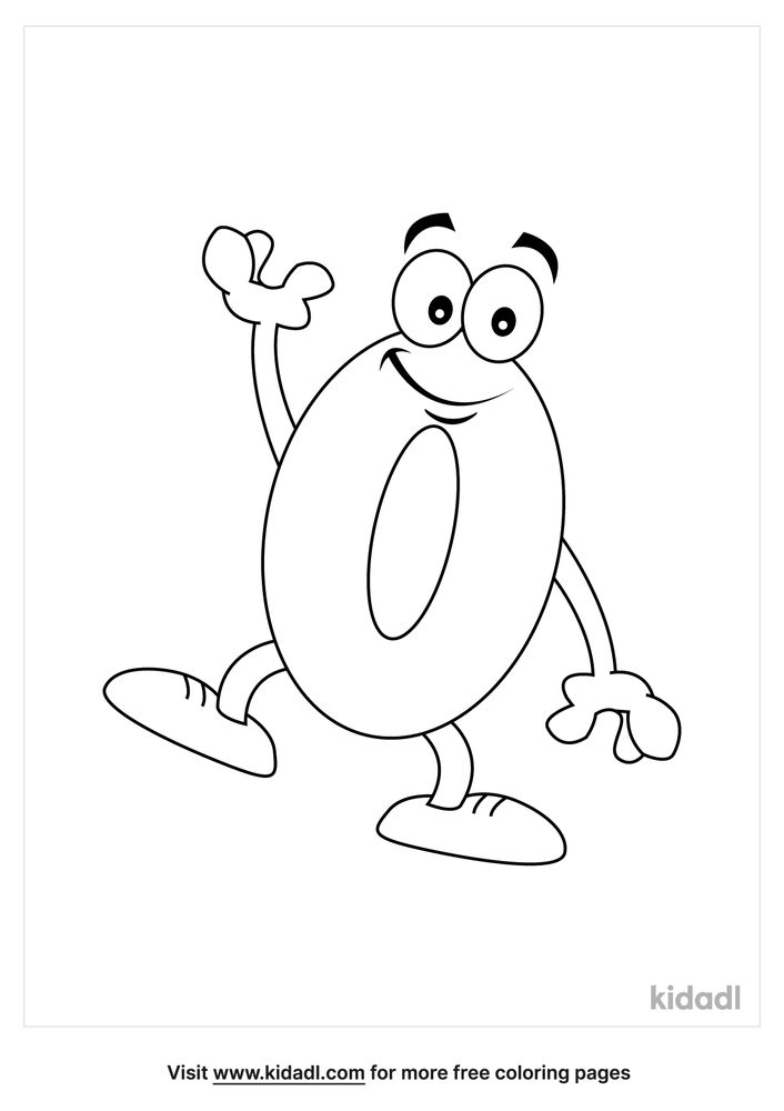 √ Number 0 Coloring Page / Number Zero Like Donuts Coloring Page Get