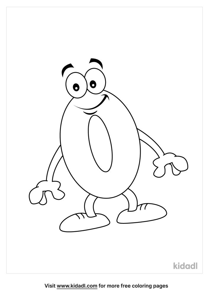 √ Number 0 Coloring Page / Number Zero Like Donuts Coloring Page Get ...