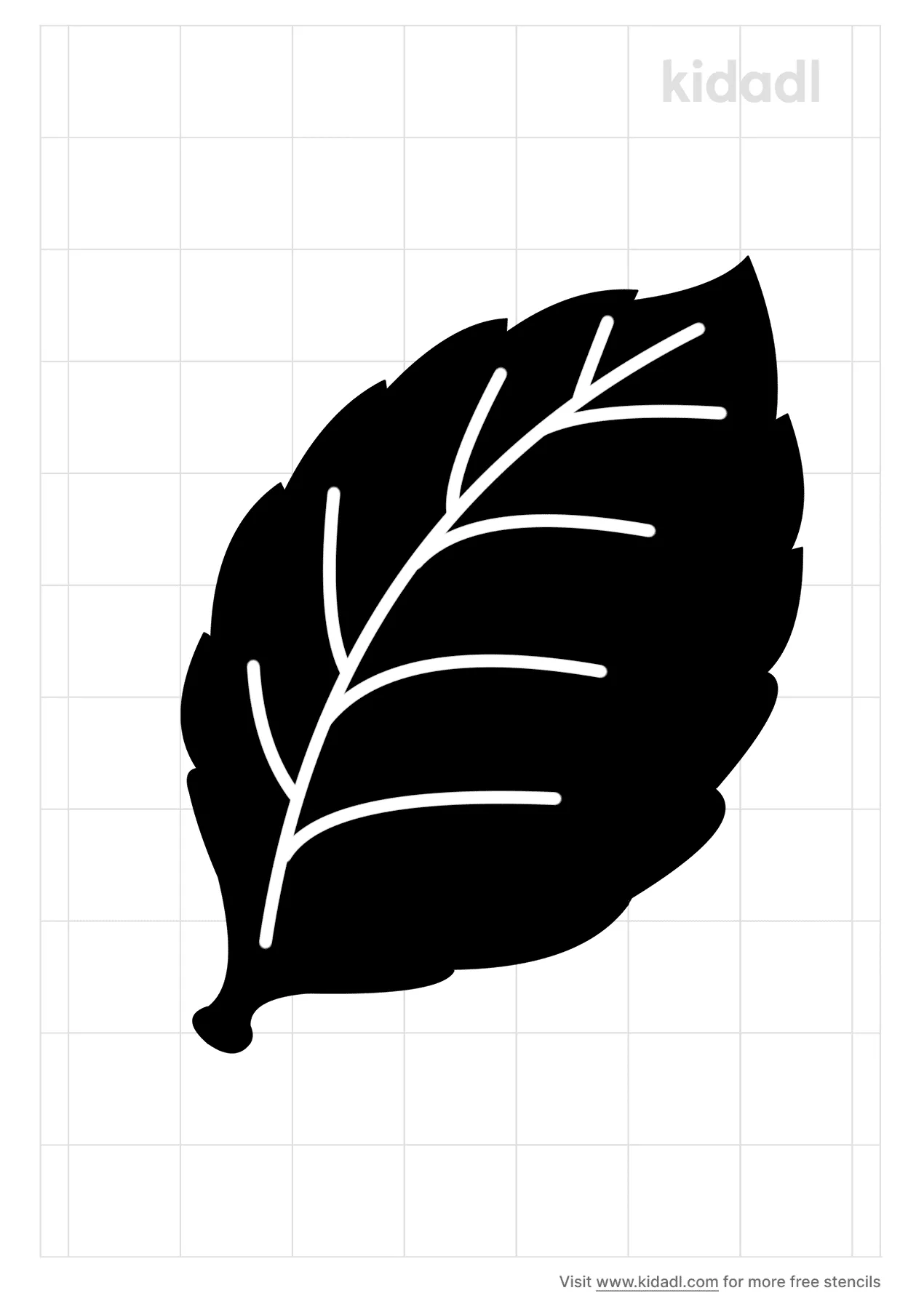 Free Leaf Stencil Stencil Printables Kidadl