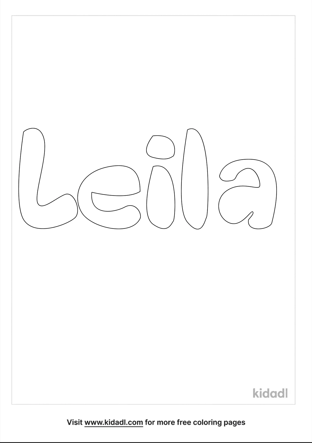 Leila Coloring Page