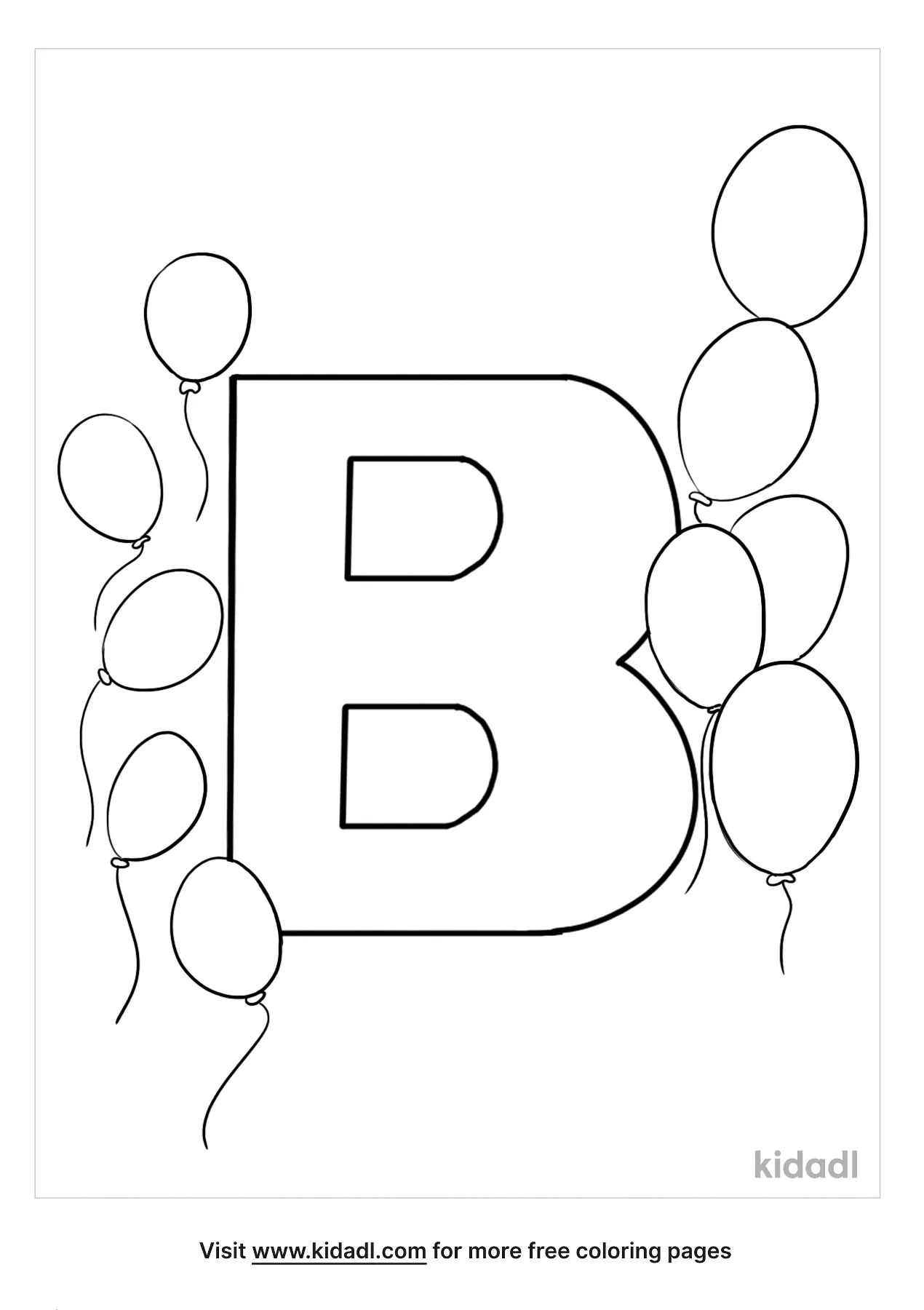 Letter B Coloring Pages Activities