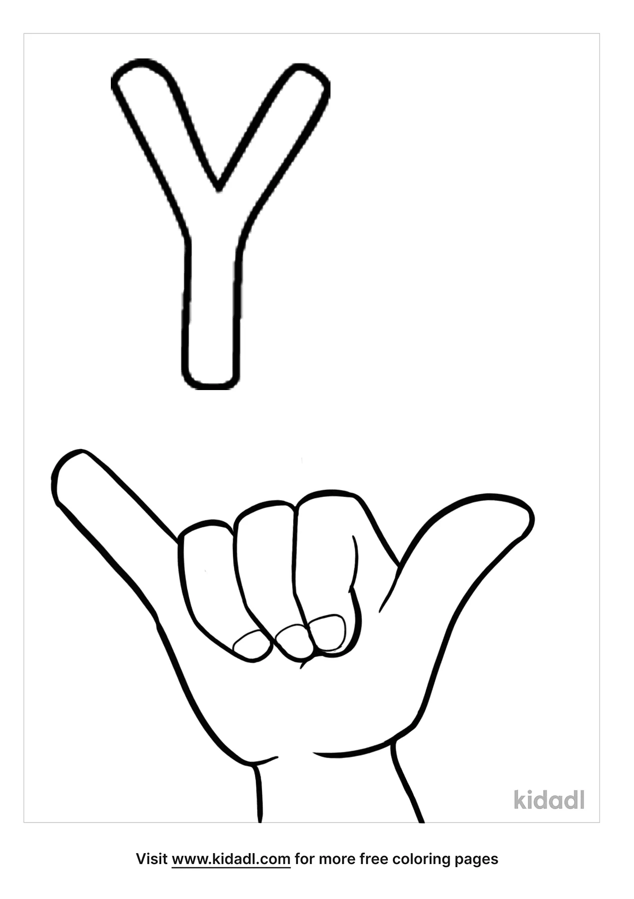 letter y in sign language kidadl