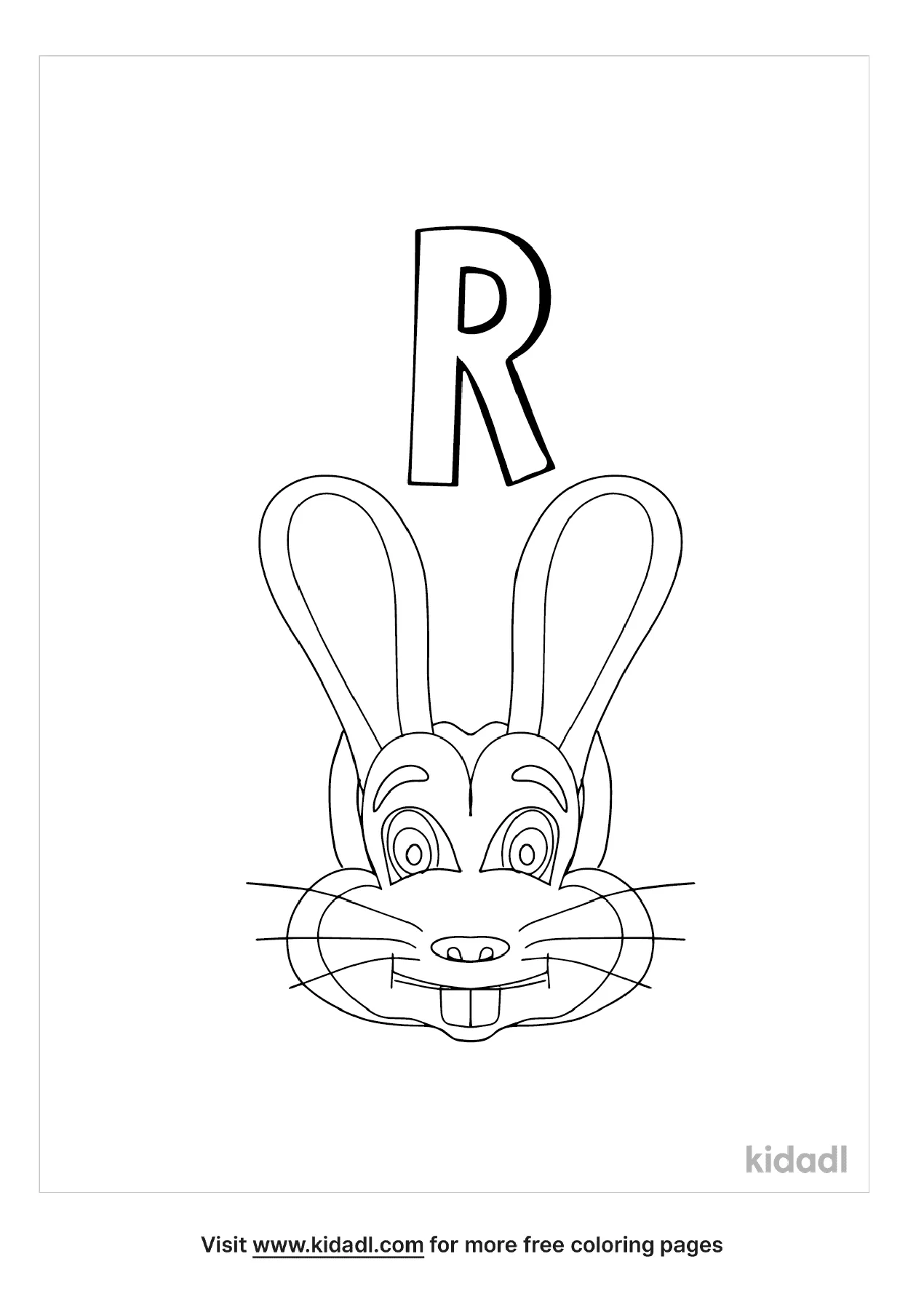 Free Letter R Coloring Page | Coloring Page Printables | Kidadl