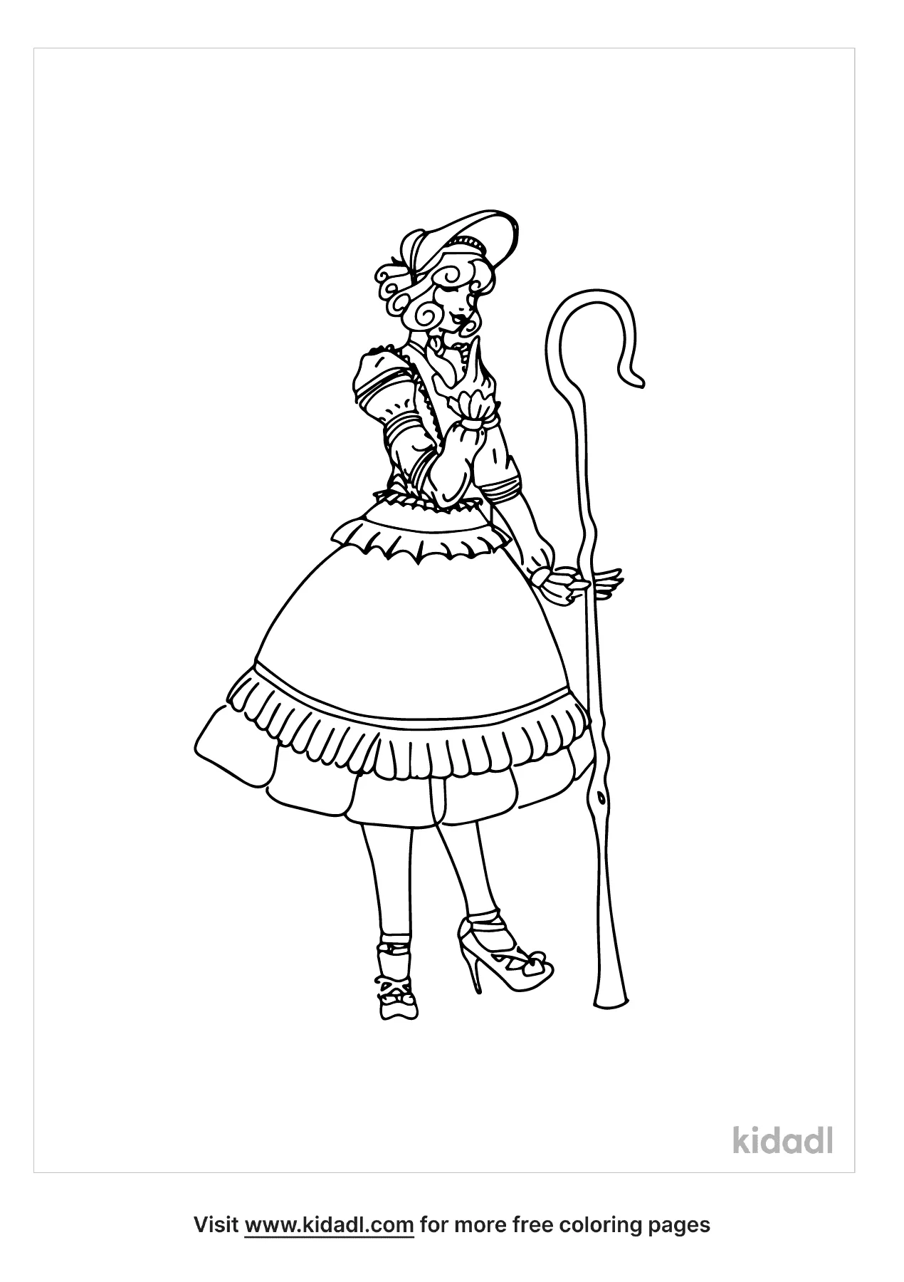 Little Bo Peep Coloring Pages Free Fairytales Stories Coloring Pages Kidadl