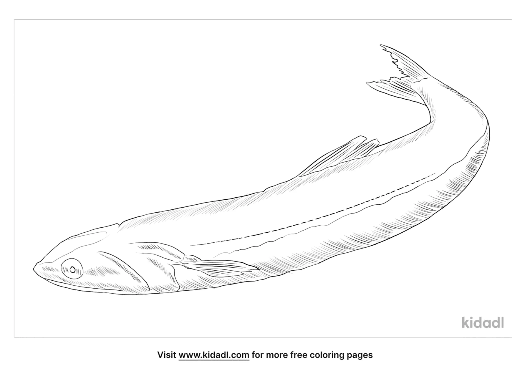 Lizardfish Coloring Page