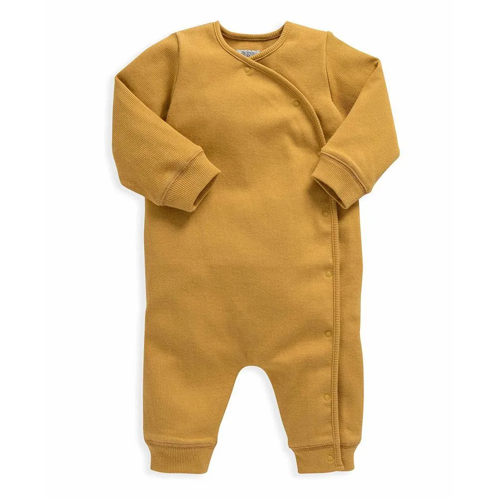 This mustard yellow jersey romper is super-comfy.