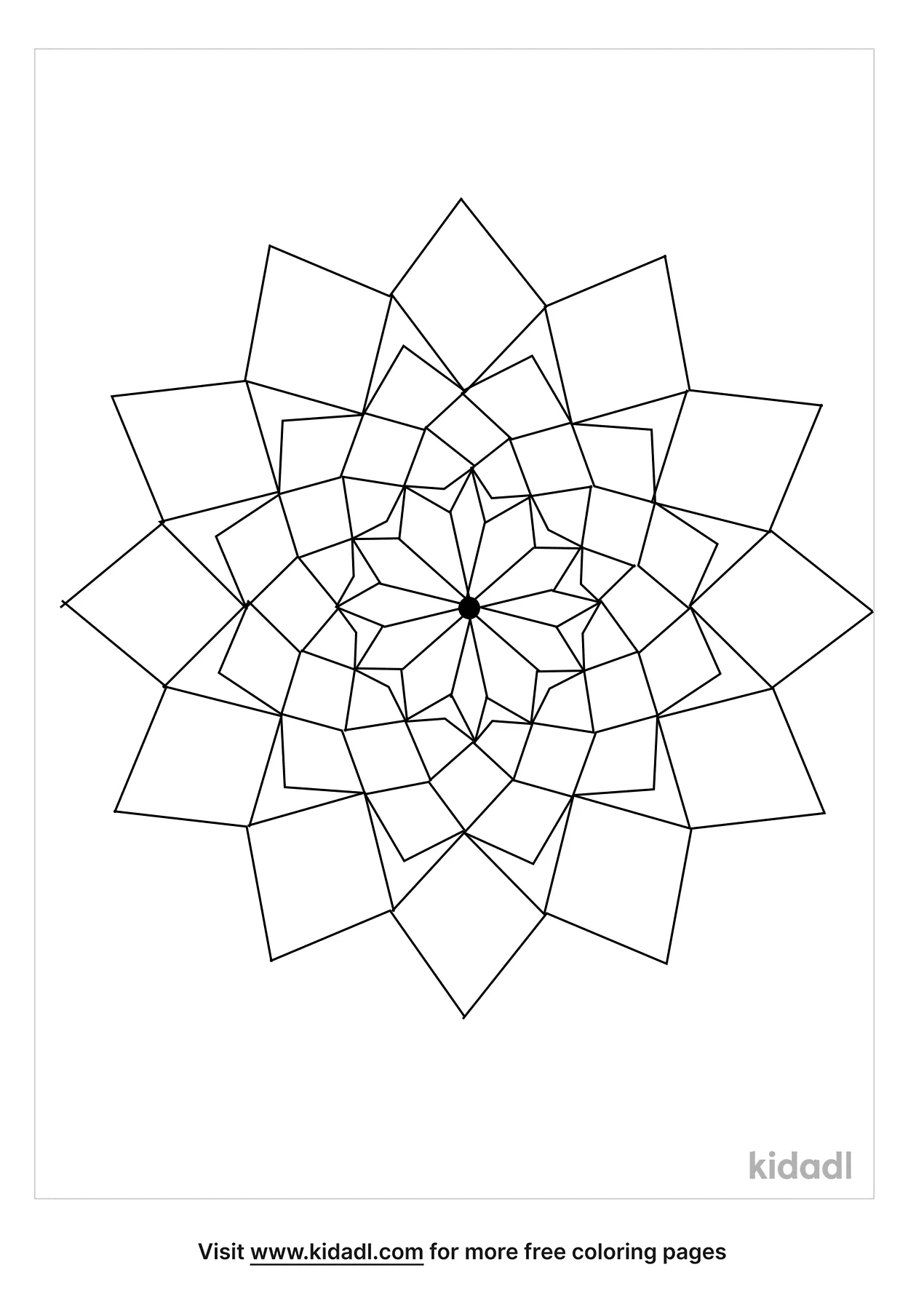 Sunflower Mandala Coloring Pages Free Flowers Coloring Pages Kidadl