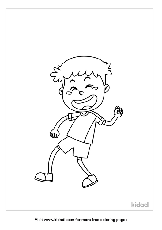 boys laughing coloring page free boys coloring page kidadl