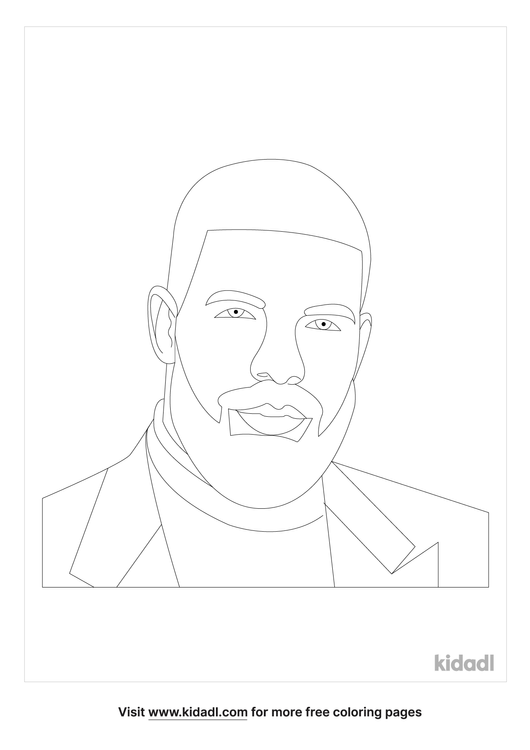 Drake Coloring Page | Free Famous Coloring Page | Kidadl