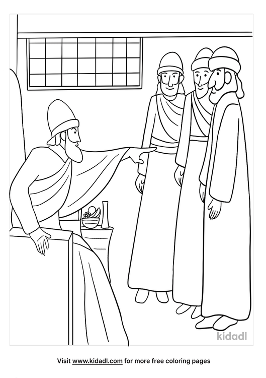 Herod Talking To The Wise Men Coloring Page | Free Bible Coloring Page ...