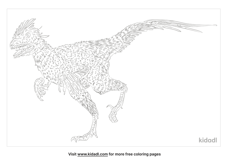 xiaosaurus coloring page free dinosaurs coloring page kidadl