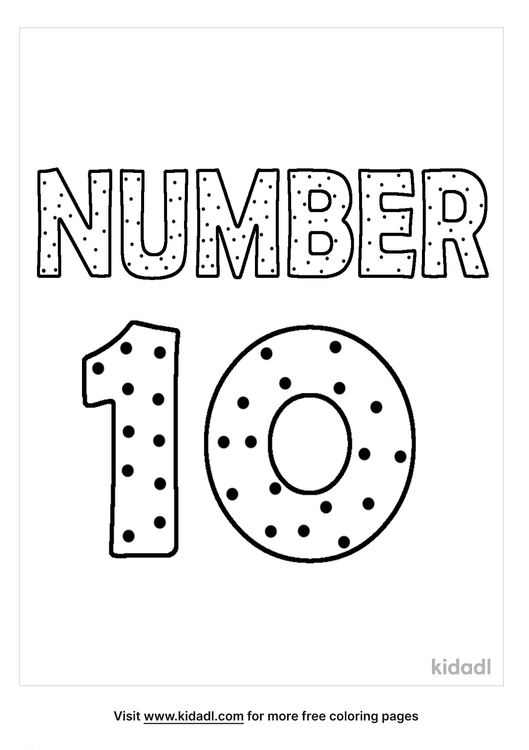 numbers coloring page coloring pages kidadl