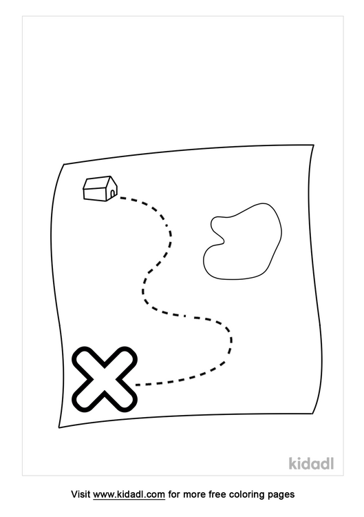 x marks the spot coloring page free outdoors coloring page kidadl