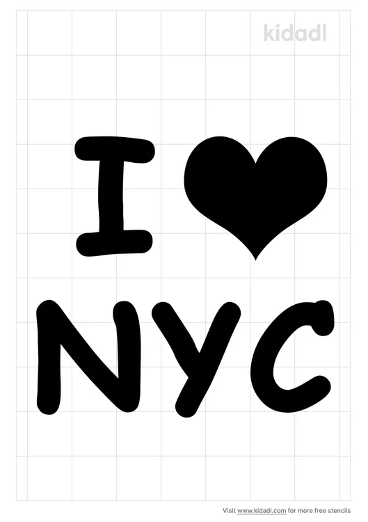 I Heart NYC Stencils