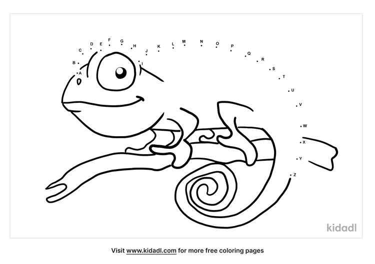 free reptile a z 26 dot to dot printables for kids kidadl