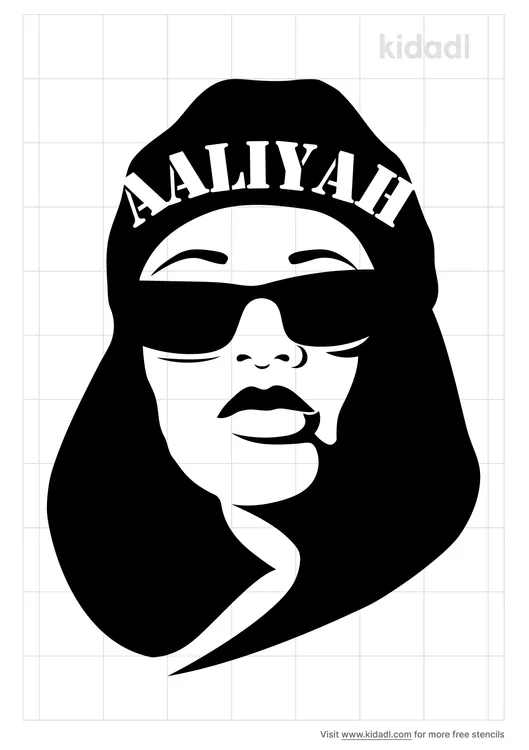 Aaliyah Stencils