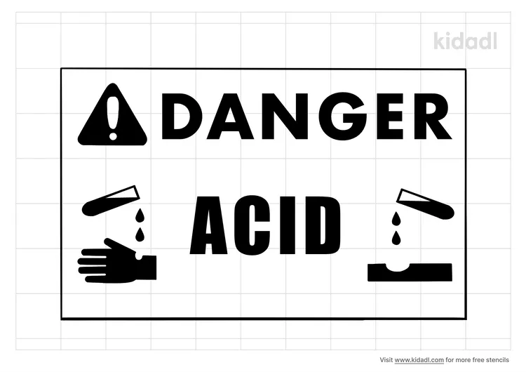 Acid Label Stencils