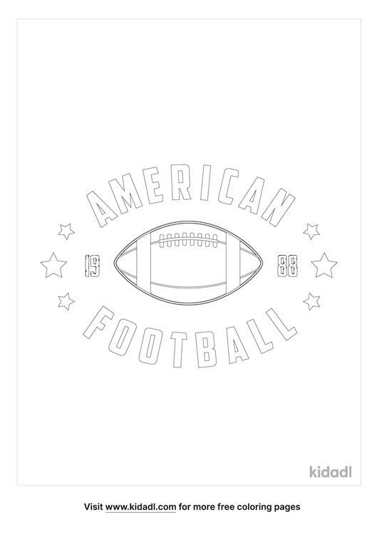 10 American Football Ball Coloring Pages for Gridiron Enthusiasts