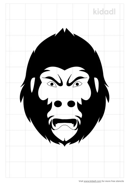 Angry Gorilla Stencils