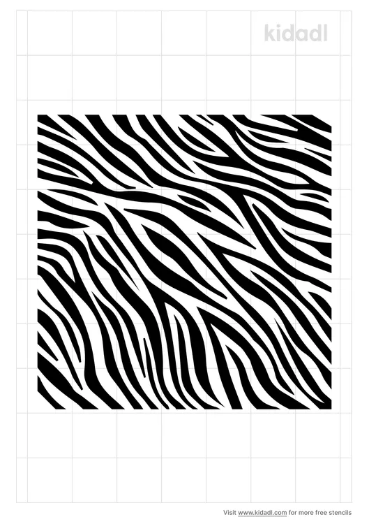 Animal Print Zebra Stencils