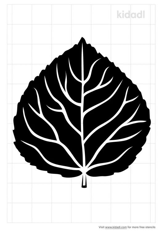 Aspen Leaf Stencils