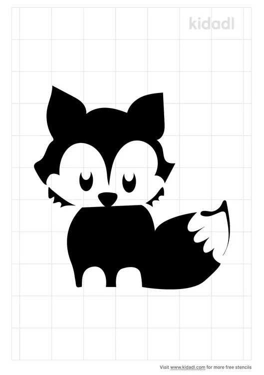Baby Fox Stencils