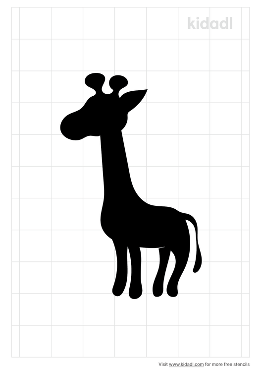 Download Baby Giraffe Simple Stencils Free Printable Animals Stencils Kidadl And Animals Stencils Free Printable Stencils Kidadl