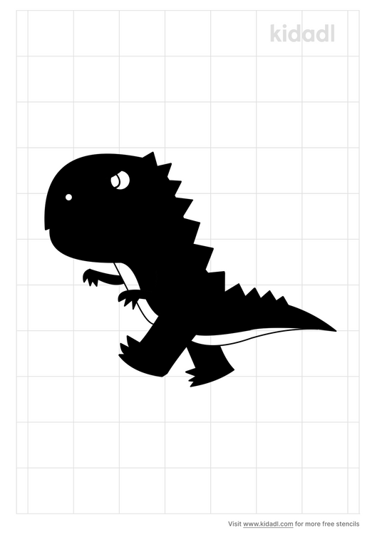 Baby TRex Stencils Free Printable Dinosaurs Stencils Kidadl and