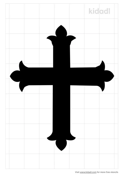 Baptismal Cross Stencils
