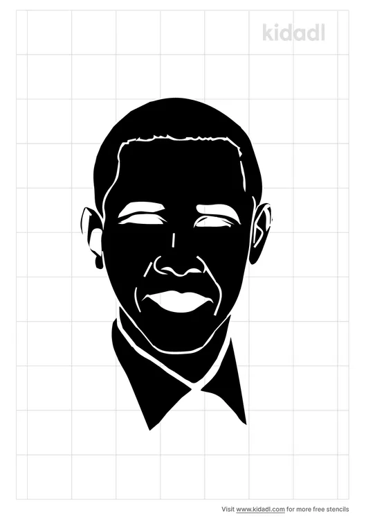 Barack Obama Face Stencils