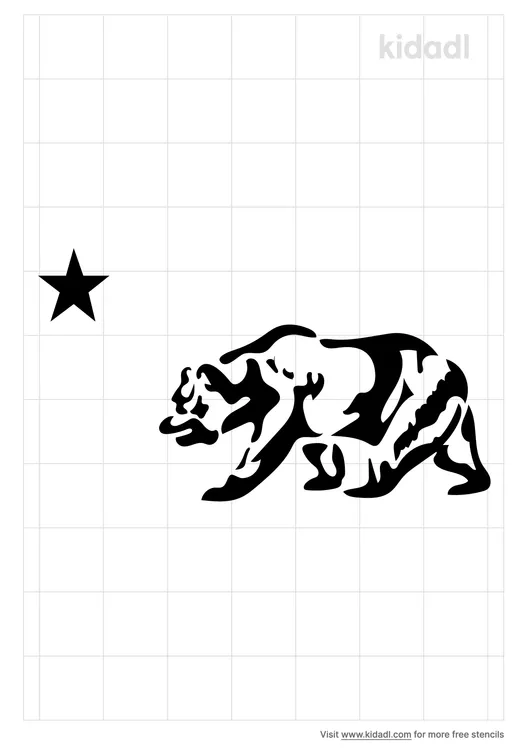 Bear California Stencils