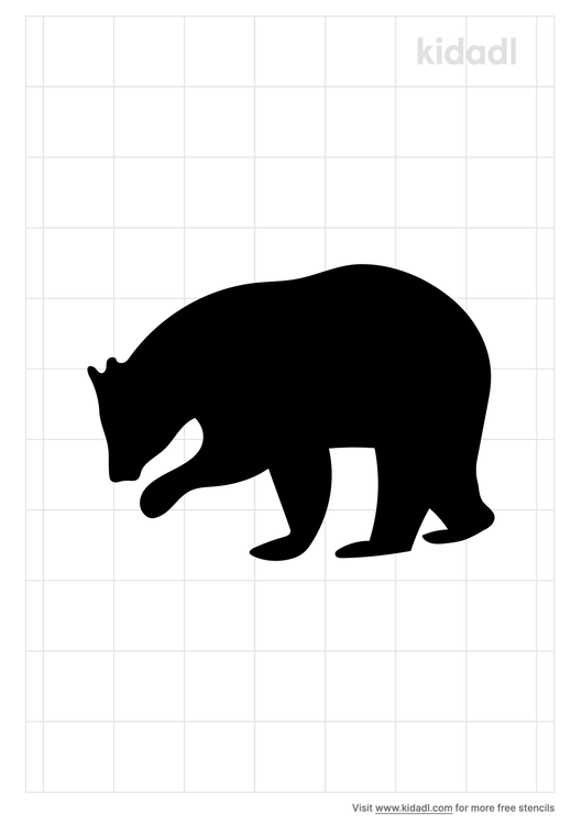 bear stencils free printable animals stencils kidadl