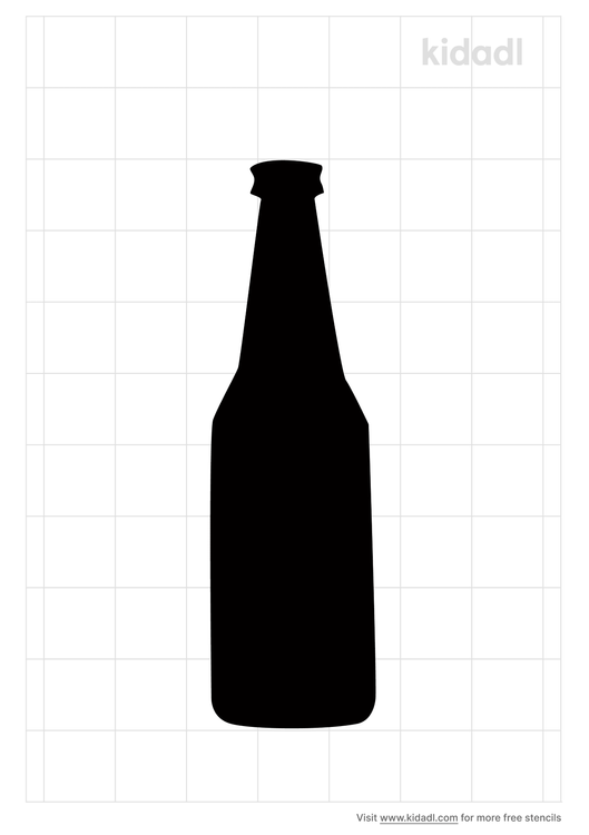 Beer Bottle Stencils Free Printable Food Stencils Kidadl and Food