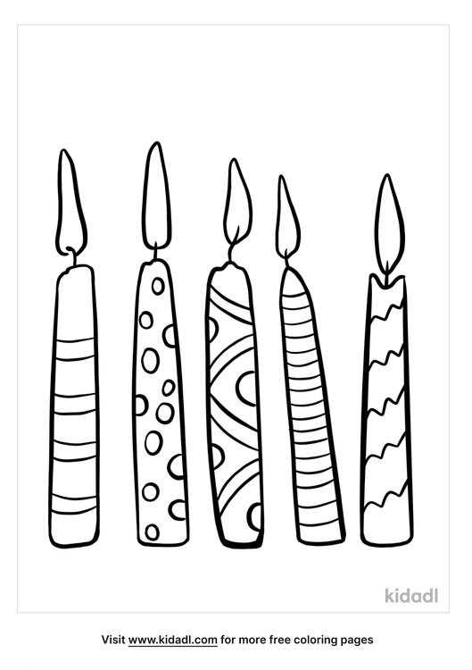Birthday Candle Coloring Pages Free Seasonal Celebrations Coloring Pages Kidadl