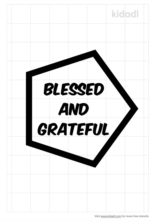 Blessed And Grateful Quotes Stencils