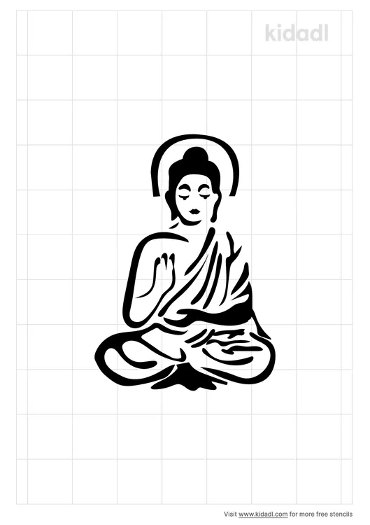 Buddha Statue Stencils